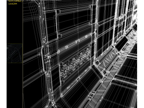 Sci-Fi Corridor PBR 3D Model