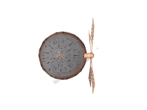 Mulino a vento stilizzato 01 PBR Modello 3D