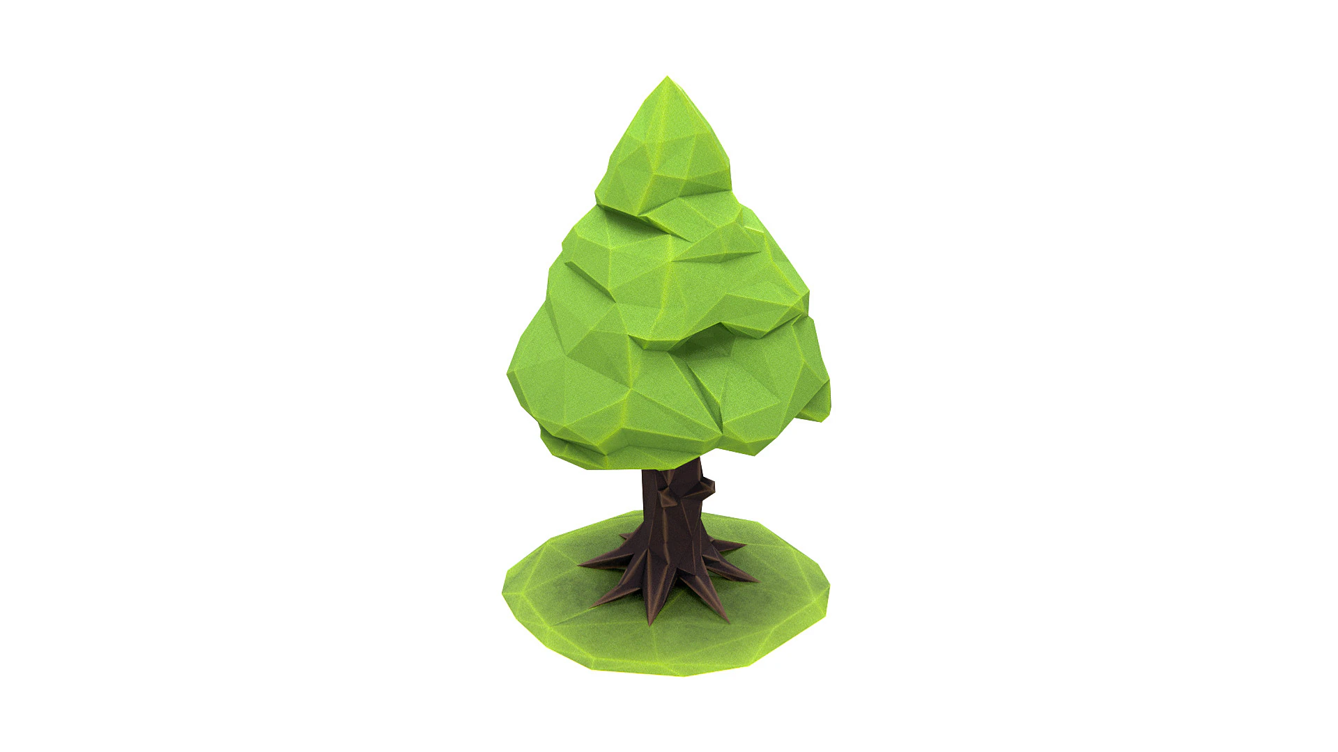 Stylized Fir Tree 01 PBR 3D Model .c4d .max .obj .3ds .fbx .stl .blend 