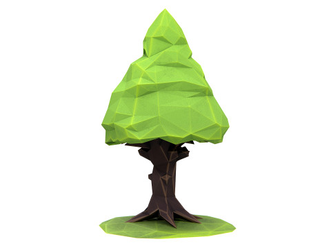 Stylized Fir Tree 01 PBR 3D Model