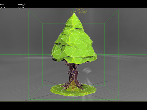 Stylized Fir Tree 01 PBR 3D Model