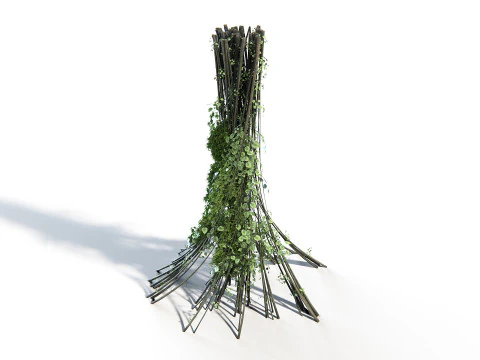 Pianta Liana 02 PBR Modello 3D
