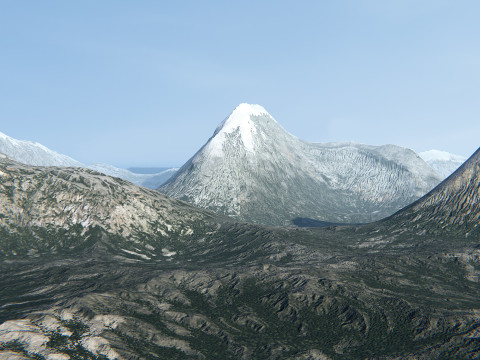 Місцевість 04 ПБР 3D Модель