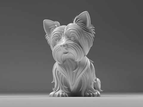 Yorkshire Terrier STL Modelo de Impressão 3D