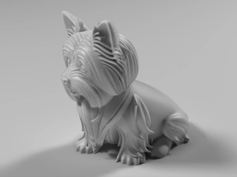 Yorkshire Terrier STL 3D Print Model