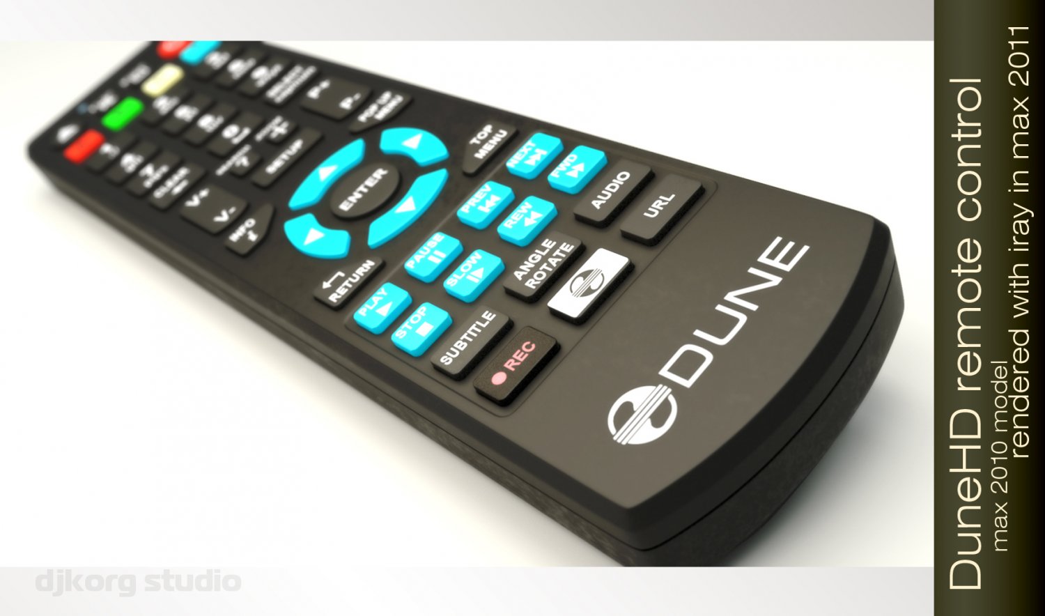 Dune Hd Remote Control Free 3d Model In Video 3dexport