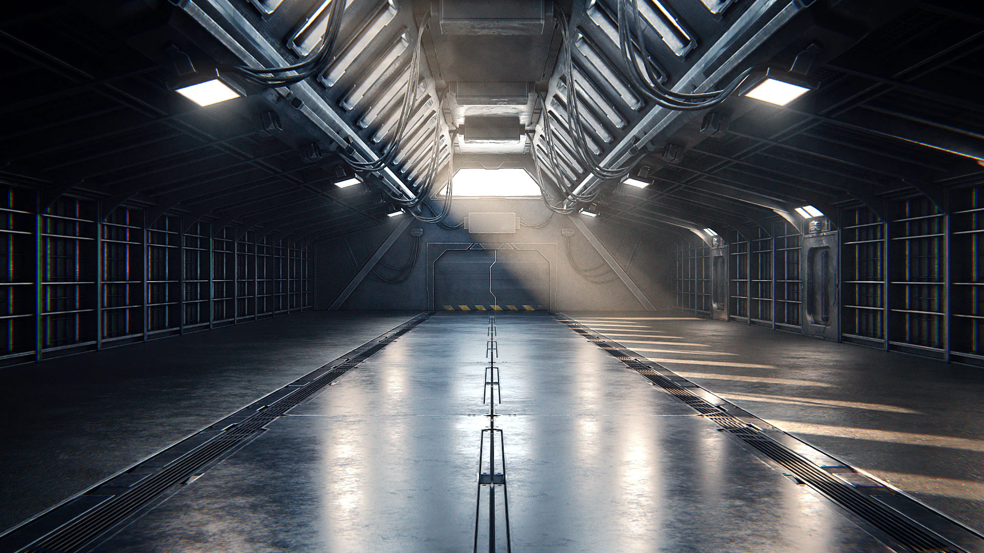 Hangar 08 PBR Modelo 3D .c4d .max .obj .3ds .fbx .stl .blend 