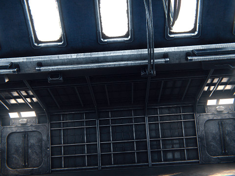 Hangar 08 PBR 3D Model