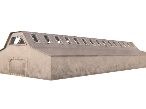 Hangar 08 PBR 3D Model