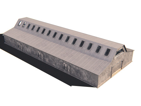 Hangar 08 PBR 3D Model