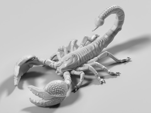 蝎子02 STL 3D 打印模型