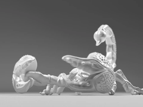 Scorpion 02 STL 3D Print Model
