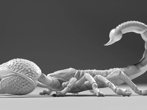 Scorpion 02 STL 3D Print Model
