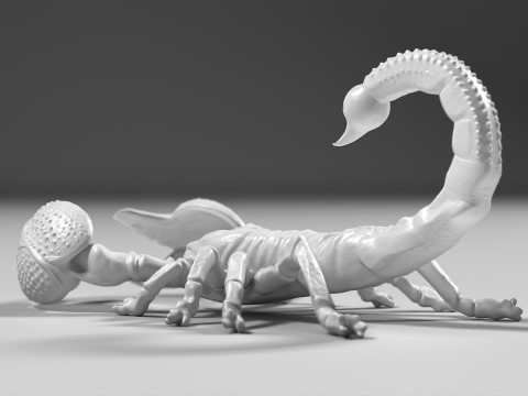 Скорпіон 02 STL 3D Принт Модель
