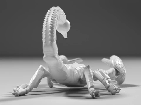Scorpion 02 STL 3D Print Model