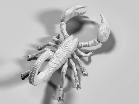 Scorpion 02 STL 3D Print Model