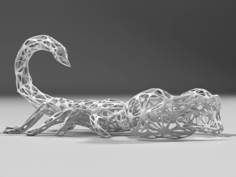 Scorpion Lattice 02 STL 3D Print Model