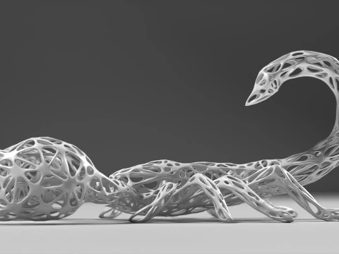 Scorpion Lattice 02 STL 3D Print Model