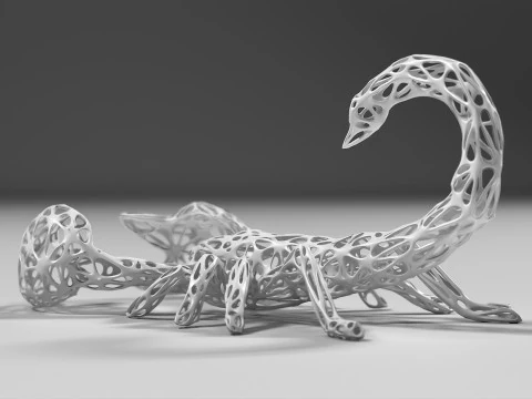 Scorpion Lattice 02 STL 3D Print Model