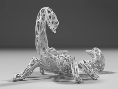 Scorpion Lattice 02 STL 3D Print Model