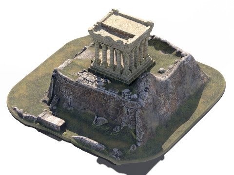 Akropolis 01 PBR Model 3D