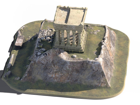 Akropolis 01 PBR Model 3D