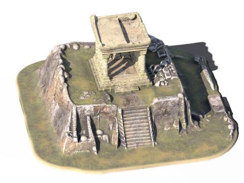 Akropolis 01 PBR Model 3D