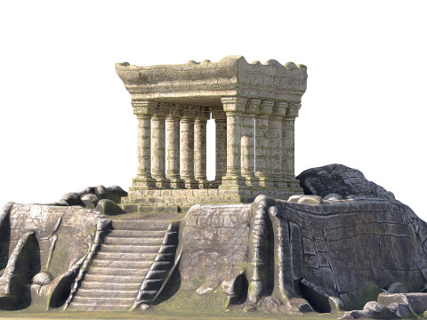 Akropolis 01 PBR Model 3D