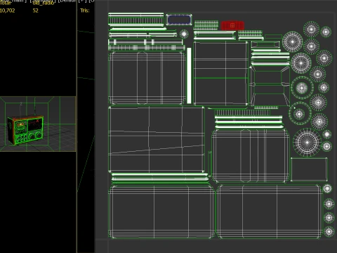 Old Radio 01 PBR 3D Model