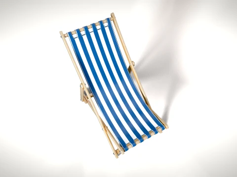 Deck Chair 02 PBR 3D Model