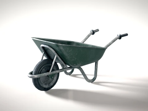 Wheelbarrow PBR 3D Model