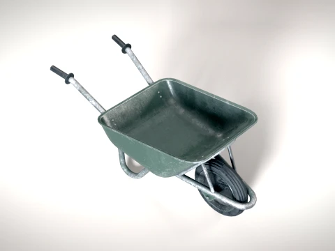 Wheelbarrow PBR 3D Model