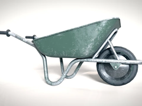 Wheelbarrow PBR 3D Model