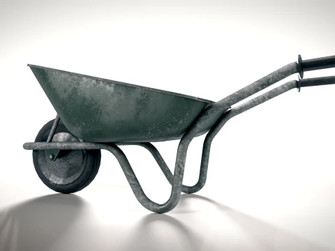 Wheelbarrow PBR 3D Model