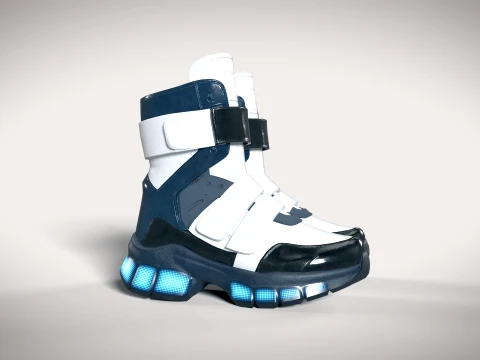 Sneakers 01 PBR 3D Model