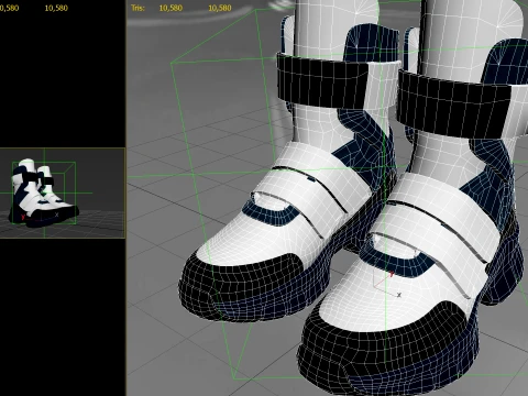 Sneakers 01 PBR 3D Model