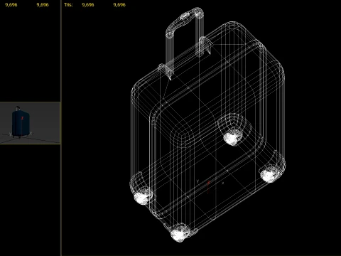 Suitcase 01 PBR 3D Model