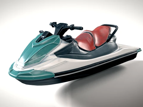 Jet Ski 01 PBR 3D Model