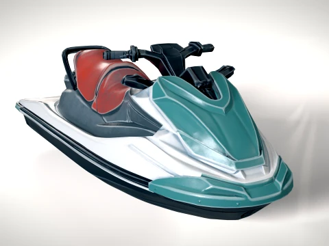 Jet Ski 01 PBR 3D Model