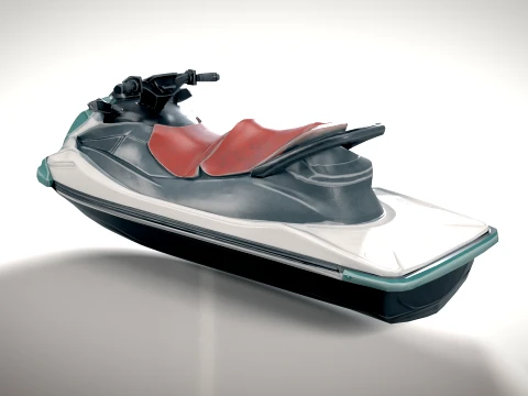 Jet Ski 01 PBR 3D Model