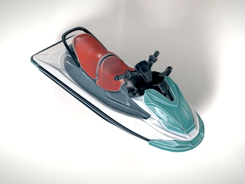 Jet Ski 01 PBR 3D Model