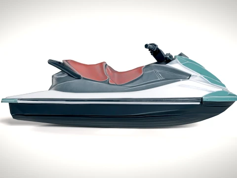 Jet Ski 01 PBR 3D Model