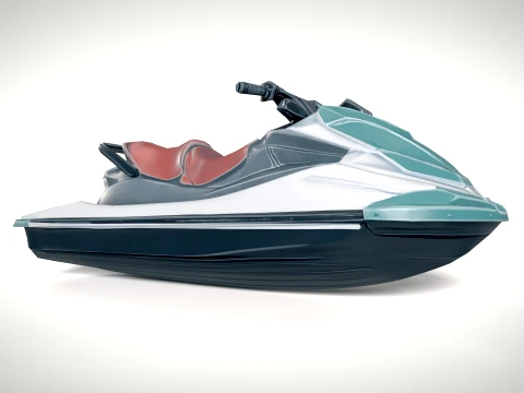 Jet Ski 01 PBR 3D Model