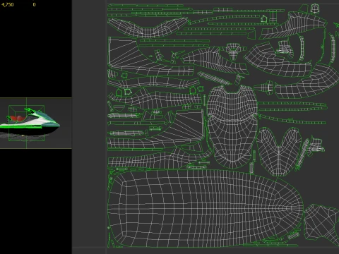 Jet Ski 01 PBR 3D Model
