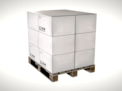 Y&uuml;kl&uuml; Palet PBR 3D Model