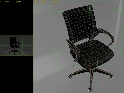 Office Chair 01 PBR 3D Model