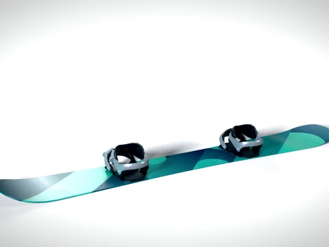 Snowboard 01 PBR 3D Model