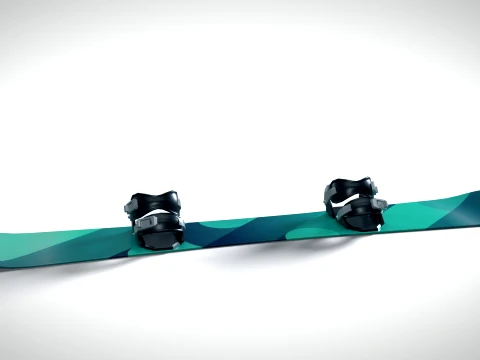 Snowboard 01 PBR 3D Model