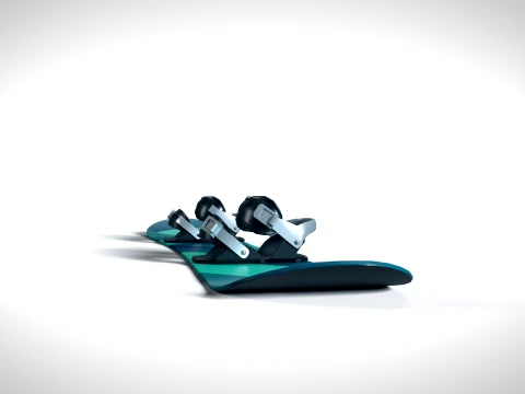 Snowboard 01 PBR 3D Model