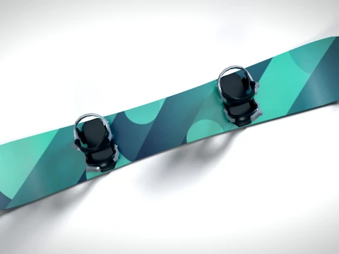 Snowboard 01 PBR 3D Model